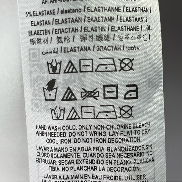 GUESS rainbow rhinestone embellished logo tee, L - Picture 6 of 10